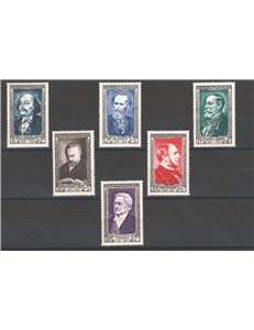 Francia - 1952 - Illustri, serie n° 930/35. Cat. € 60 (**)