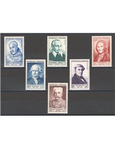 Francia - 1953 - Illustri, serie n° 945/50. Cat. € 65 (**)