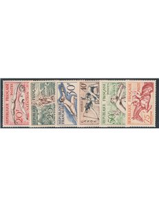 Francia - 1953 - Olimpiadi di Helsinki, serie n° 960/65. Cat. € 85 (**)