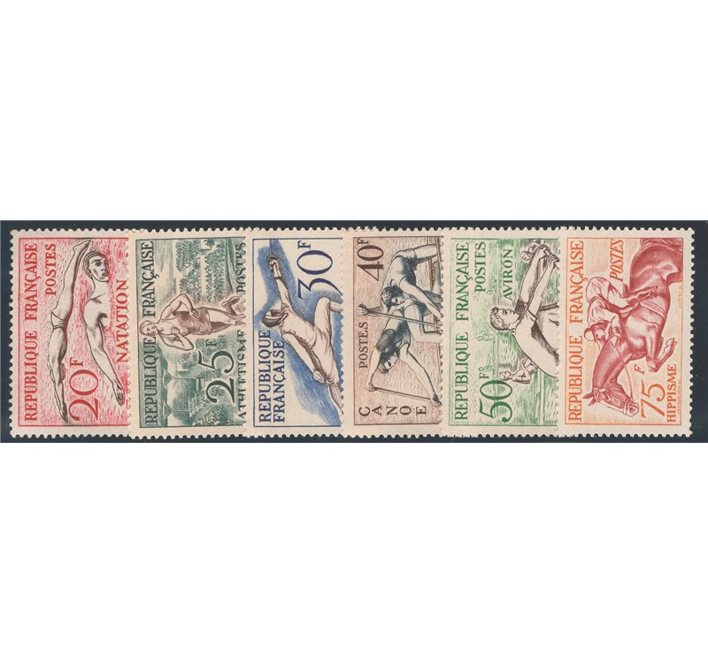 Francia - 1953 - Olimpiadi di Helsinki, serie n° 960/65. Cat. € 85 (**)