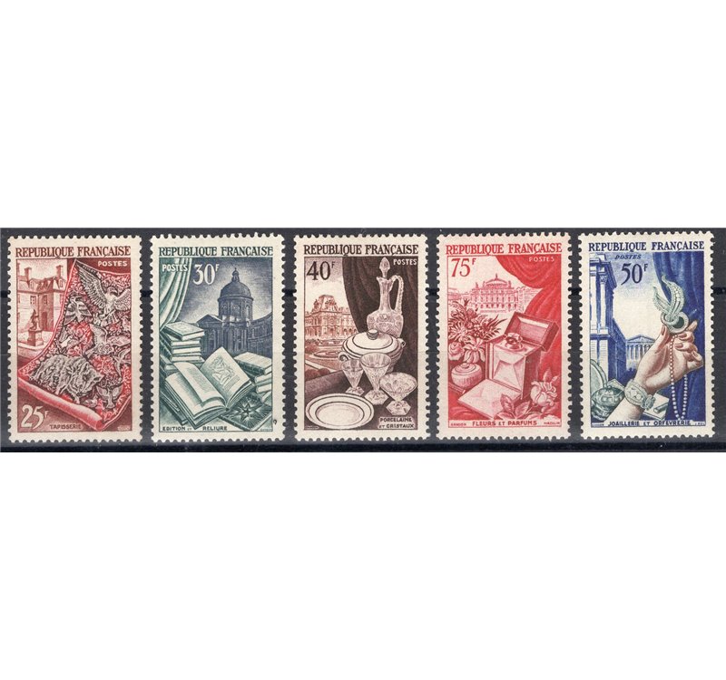 Francia - 1954 - Arti e Mestieri, serie n° 970/74. Cat. € 45 (**)