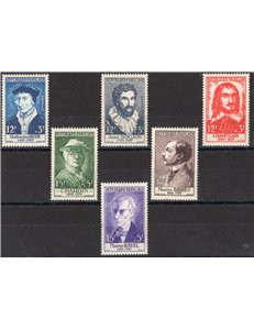 Francia - 1956 - Illustri, serie n° 1066/71. Cat. € 51 (**)