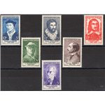 Francia - 1956 - Illustri, serie n° 1066/71. Cat. € 51 (**)