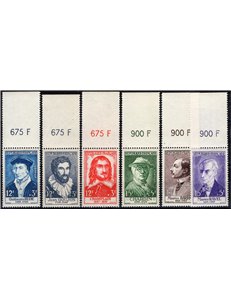 Francia - 1956 - Illustri, serie n° 1066/71. Cat. € 51 (**)