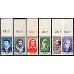 Francia - 1956 - Illustri, serie n° 1066/71. Cat. € 51 (**)