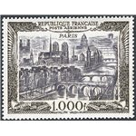 Francia - 1950 - P.A. Veduta di Parigi 1.000 fr. grigio e nero, n° 29. Cat. € 165 (**)