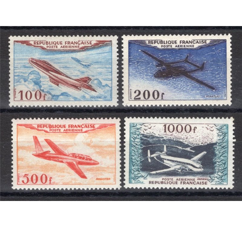 Francia - 1954 - P.A. Prototipi, serie n° 30/33. Cert.: IC. Cat. € 400 (**)