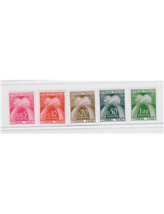 Francia - 1960 - Segnatasse covoni di grano, serie n° 90/95. Cat. € 90 (**)
