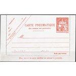 Francia - 1965 - Interi postali “carte pneumatique” 1,60 fr. vermiglio, n° 2618.