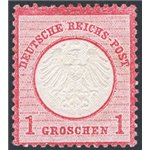 Germania Reich - 1872 - 1 g. rosa carminio, n° 4. Cat. € 400 (*)