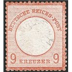 Germania Reich - 1872 - 9 k. bruno molto fresco, n° 24. Cert.: Josef Hennics (Germania). Cat. € 2.500 (**)