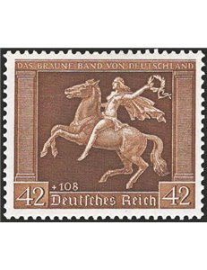 Germania Reich - 1938 - 5° Nastro bruno, n° 612. Cat. € 150 (**)