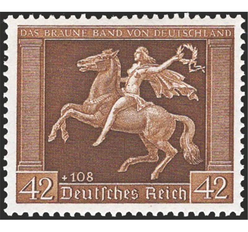 Germania Reich - 1938 - 5° Nastro bruno, n° 612. Cat. € 150 (**)