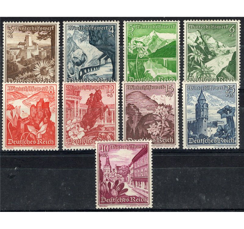 Germania Reich - 1938 - Soccorso Invernale, serie n° 616/24. Cat. € 100 (**)