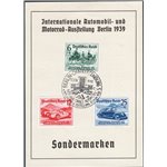 Germania Reich - 1939 - Cartolina pubblicitaria ufficiale del Salone Internazionale dell'Automobile di Berlino affrancata con l'