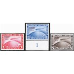 Germania Reich - 1931 - P.A. Zeppelin, serie n° 40/42. Cert.: AD. Cat. € 4.300 (**)