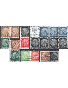 Germania Reich - 1933 - Insieme di blocchi e coppie proveniente da libretti (U)