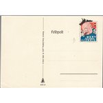 Germania Emissioni di Propaganda - 1942 - Propaganda nazista intero postale militare con vignetta da 1 pfenning (sbarrato) raffi