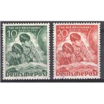 Germania Berlino - 1948 - Francobolli della zona AIS soprast. in nero “Berlin” i quattro alti valori della serie con impercettib