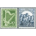 Germania Berlino - 1950 - Filarmonica di Berlino, serie n° 58/59. Cert.: Biondi. Cat. € 200 (**)
