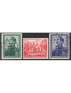 Germania Orientale - 1951 - Amicizia con la Cina, serie n° 286/88. Cat. € 150 (U)