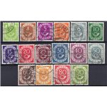 Germania Occidentale - 1951/52 - Corno di posta, serie n° 9/24. Cat. € 54 (U)