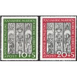 Germania Occidentale - 1951 - Lubecca, serie n° 25/26. Cert.: Biondi. Cat. € 285 (**)