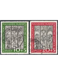 Germania Occidentale - 1951 - Lubecca, serie n° 25/26. Cat. € 190 (U)