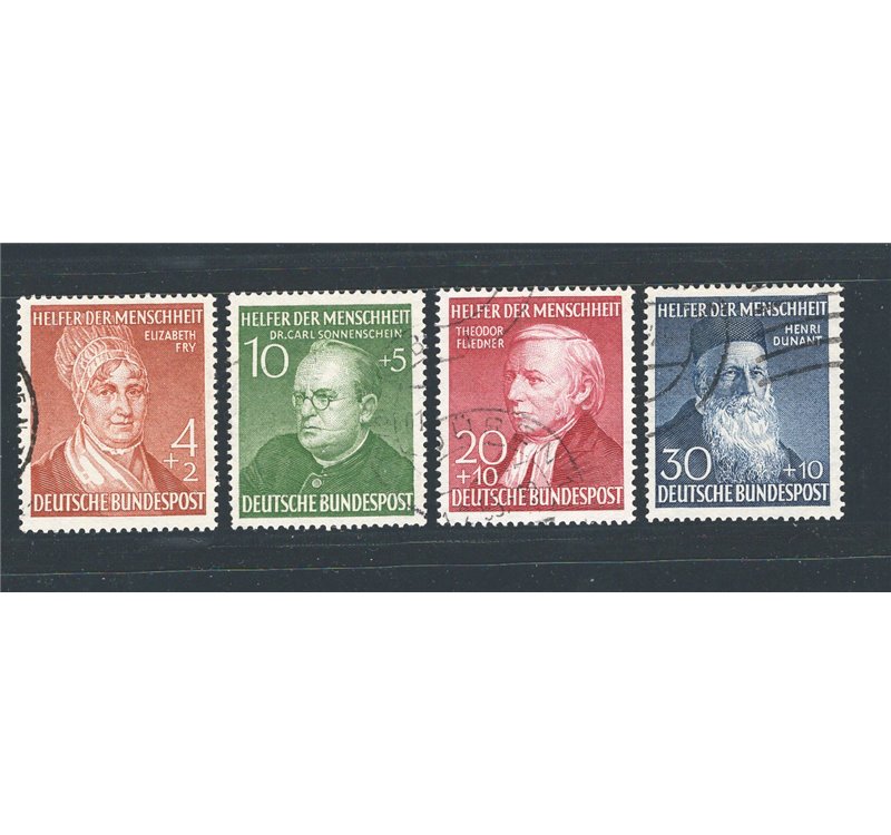 Germania Occidentale - 1952 - Beneficenza, serie n° 42/45. Cat. € 140 (U)