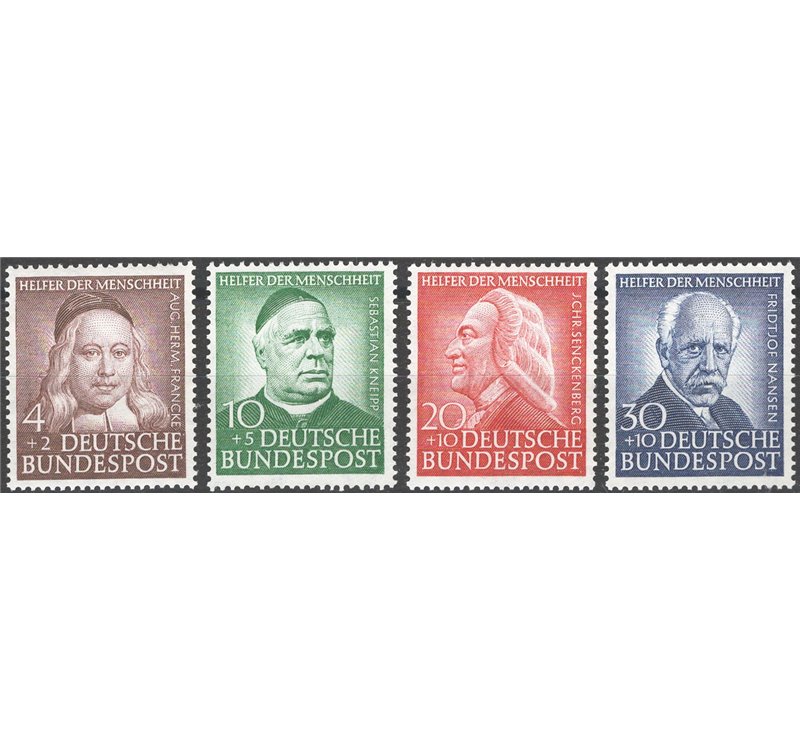 Germania Occidentale - 1953 - Beneficenza, serie n° 59/62 Cat. € 85 (**)