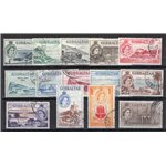 Gibilterra - 1938/51 - Definitiva Giorgio VI, serie n° 103/16. Cat. € 150 (*)