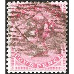 Gran Bretagna - 1856 - Regina Vittoria 4 p. rosa, n° 17. Cert.: IC. Cat. € 500 (U)