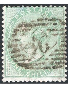 Gran Bretagna - 1855/57 - Vittoria 1 sh. verde, n° 20. Firm.: AD - Chia. Cert.: IC. Cat. € 290 (U)