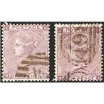 Gran Bretagna - 1862 - Regina Vittoria 6 p. violetto, le due tavole note, n° 22. Cat. € 270 (U)