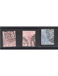 Gran Bretagna - 1873 - Regina Vittoria 3 p. rosa la collezione delle 9 tavole note, n° 51. Cat. € 565 (U)