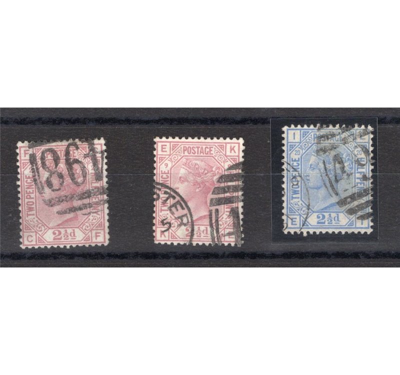 Gran Bretagna - 1873 - Regina Vittoria 3 p. rosa la collezione delle 9 tavole note, n° 51. Cat. € 565 (U)