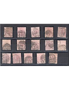 Bretagna - 1876 Regina Vittoria 2½ p. rosa violaceo la collezione delle 15 tavole note, n° 56. Cert.: IC. Cat. € 1.280 (U)