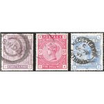 Gran Bretagna - 1883/84 - Regina Vittoria alti valori, n° 86/88. Cert.: IC. Cat. € 900 (U)