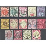 Gran Bretagna - 1887 - Definitiva Vittoria, serie n° 91/104. Cat. € 240 (U)