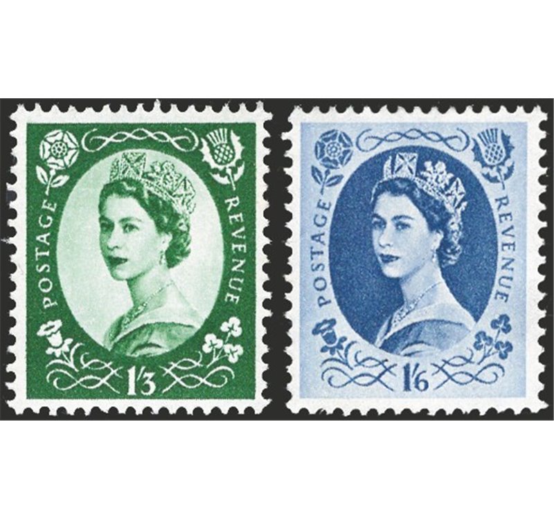 Gran Bretagna - 1952/54 - Elisabetta, serie n° 262/78. Cat. € 145 (**)