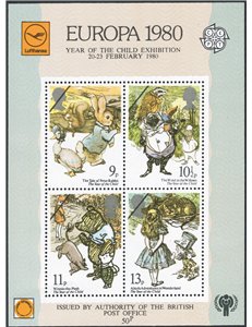Gran Bretagna - Erinnofili - 1980 - Europa autorizzata dalle poste Europa ed Anno del fanciullo il foglietto, n° 80 (**)