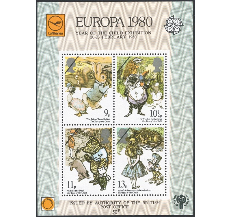 Gran Bretagna - Erinnofili - 1980 - Europa autorizzata dalle poste Europa ed Anno del fanciullo il foglietto, n° 80 (**)