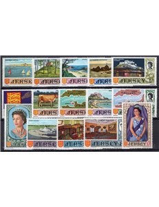 Jersey - 1969 - Definitiva, serie n° 5/19. Cat. € 45 (**)