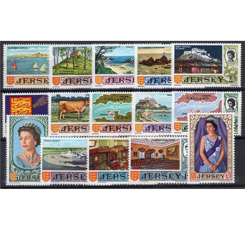 Jersey - 1969 - Definitiva, serie n° 5/19. Cat. € 45 (**)
