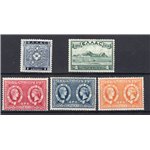 Grecia - 1939 - Isole Jonie riunificazione, serie n° 441/45. Cat. € 161 (**)