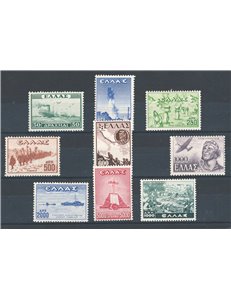 Grecia - 1947/48 - Vittoria, serie n° 545/55A. Cat. € 102 (**)