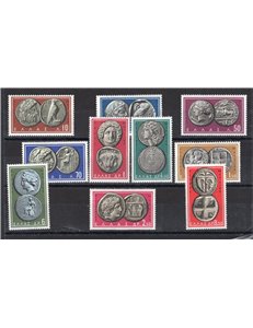 Grecia - 1952 - Monete antiche, n° 675/84. Cat. € 50 (**)
