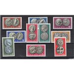 Grecia - 1952 - Monete antiche, n° 675/84. Cat. € 50 (**)