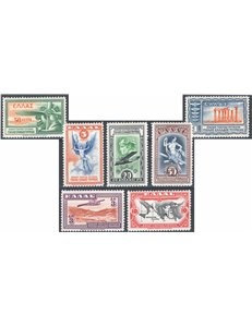 Grecia - 1933 - P.A. Allegorie e soggetti vari, serie n° 8/14. Cat. € 110 (*)