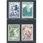 Grecia - 1952 - P.A. Anticomunismo, serie n° 62/65. Cat. € 60 (**)